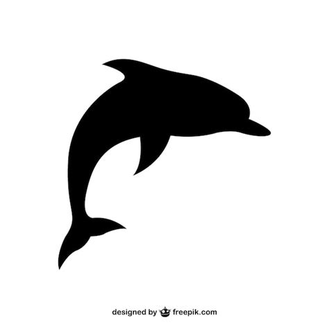 Dolphin silhouette Vector | Free Download