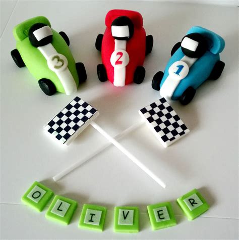 race car cake topper - Adela Leggett