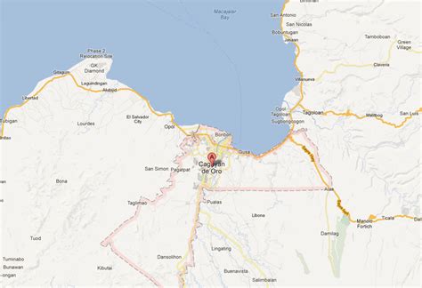 Cagayan de Oro Map and Cagayan de Oro Satellite Images