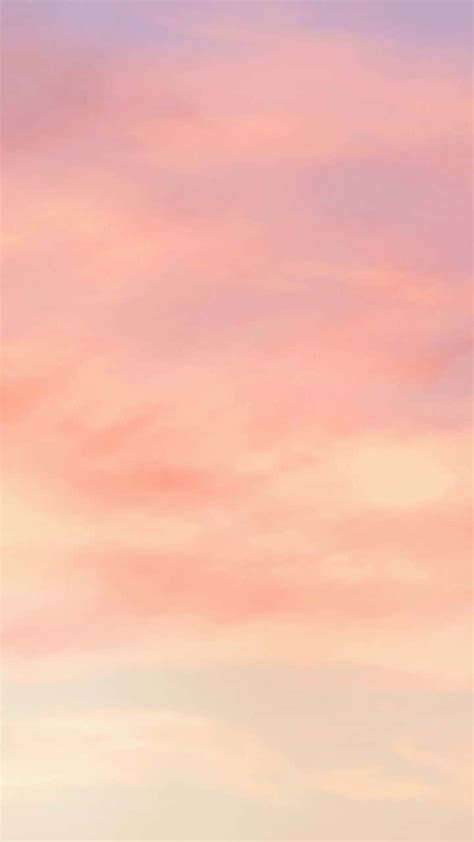 Download Pastel Peach Aesthetic Sky Mobile Wallpaper | Wallpapers.com