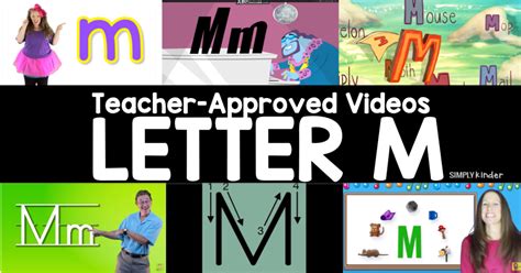 Teacher-Approved Videos Letter M - Simply Kinder | Lettering, Teacher favorite things, Have fun ...