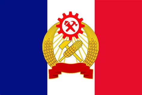 Flag of the commune of France (From Kaiserreich) : r/vexillology