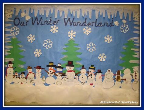 Winter Wonderland Bulletin Board for a Festive Classroom Display