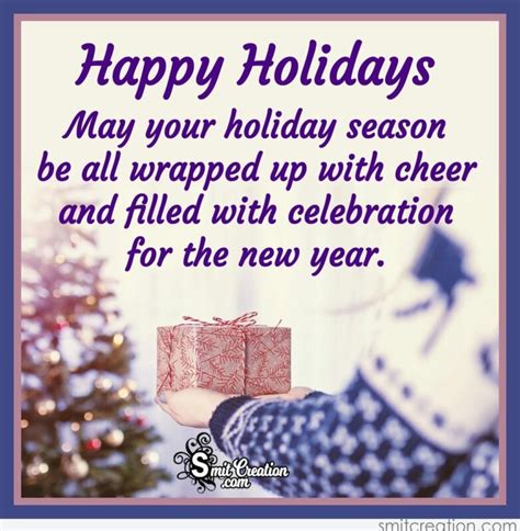 Happy Holidays Message - SmitCreation.com