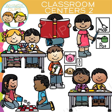 Classroom Centers Clip Art - Set Two , Images & Illustrations | Whimsy ...