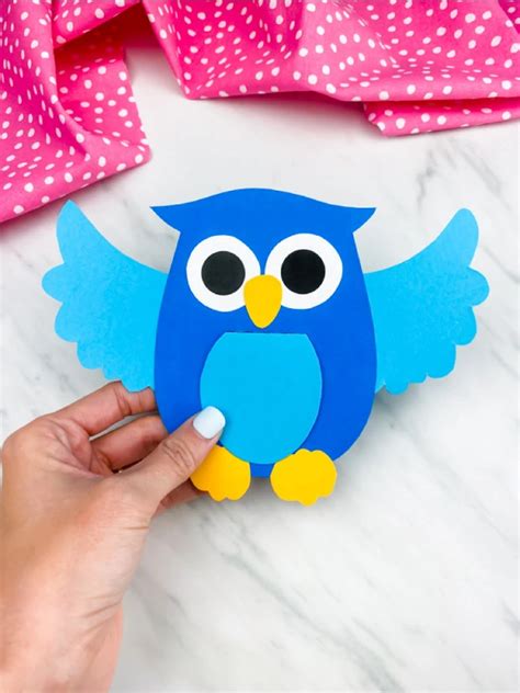 Owl Card Craft For Kids