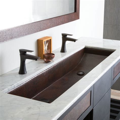 Native Trails Trough 48" Rectangle Copper Bathroom Sink, Antique Coppe – The Sink Boutique