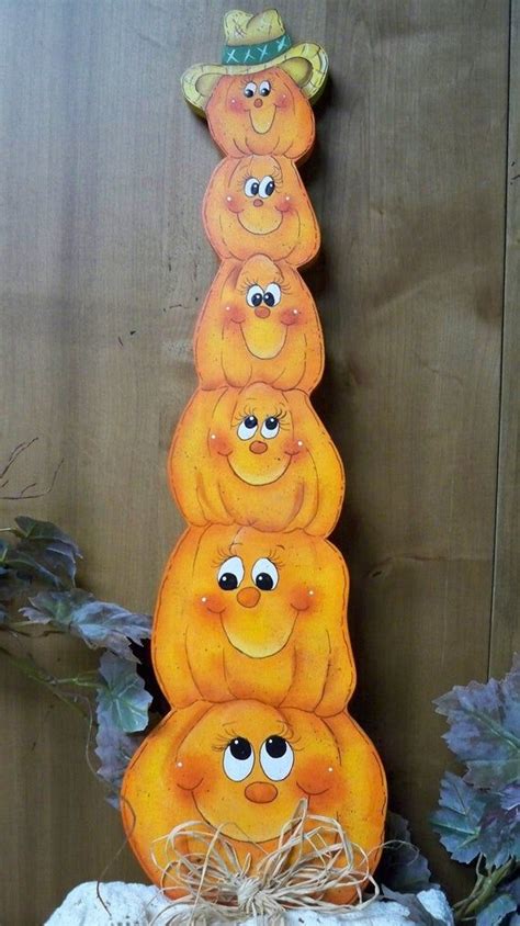 30+ Wooden Pumpkin Painting Ideas