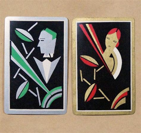 Vintage Art Deco Playing Cards for Junk Journal Altered Art | Etsy in ...