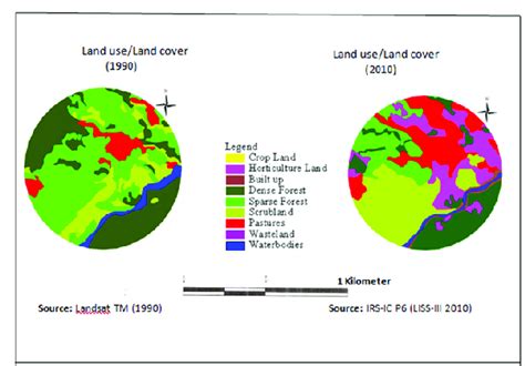 Satellite images shows land use/land cover maps. | Download Scientific Diagram