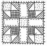 Quilt Coloring Page For Kids sketch template