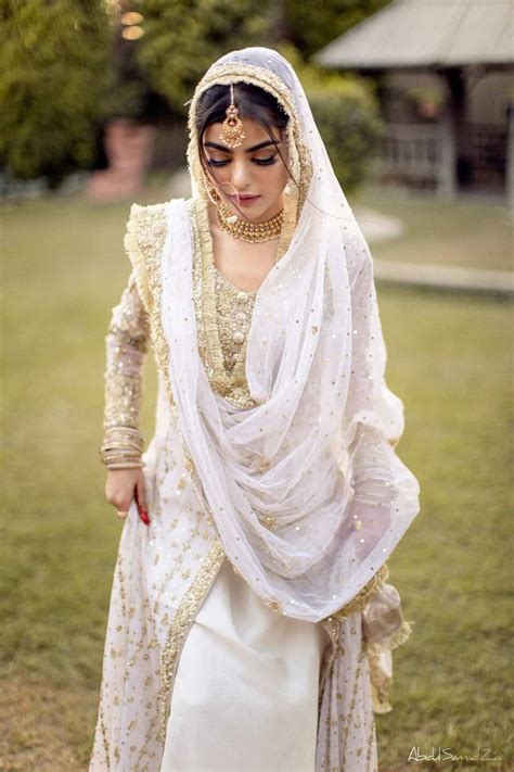 White Long Nikkah Dress Abida Dada Inspired - Etsy | Pakistani wedding dresses, Bridal dresses ...