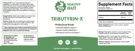 Tributyrin-X | Healthy Gut Nutrients in 2021 | Healthy gut, Healthy ...