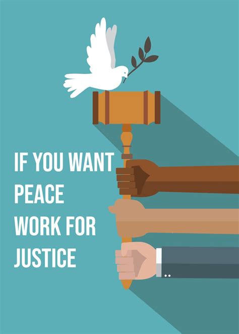 'Peace and Justice poster' Poster, picture, metal print, paint by ...