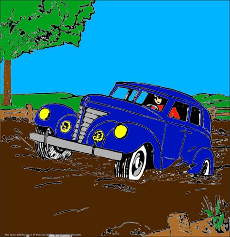 Classic Car Stuck In The Mud by MEGAREYES on DeviantArt