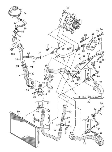 Volkswagen Tiguan (2008 - 2011) - coolant cooling system. > VAG ETKA Online > Nemiga.com