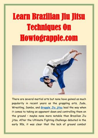 Learn Brazilian Jiu Jitsu Techniques On Howtograpple.com by ...