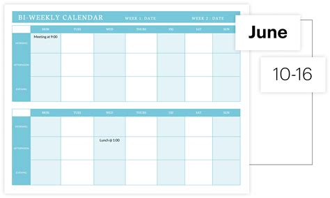 Schedule Website Template