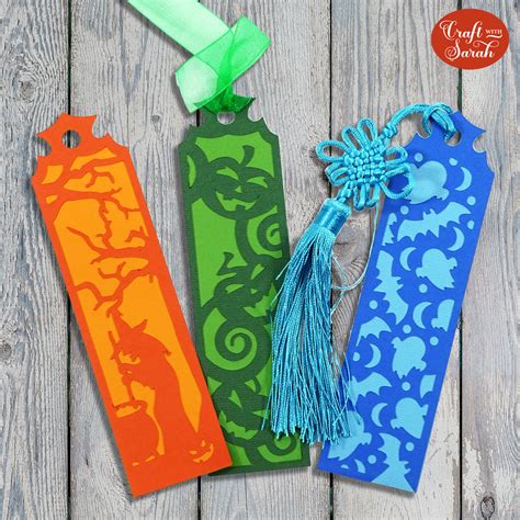 HCC 2022 Day 12 🎃 DIY Bookmarks with a Cricut - Craft with Sarah