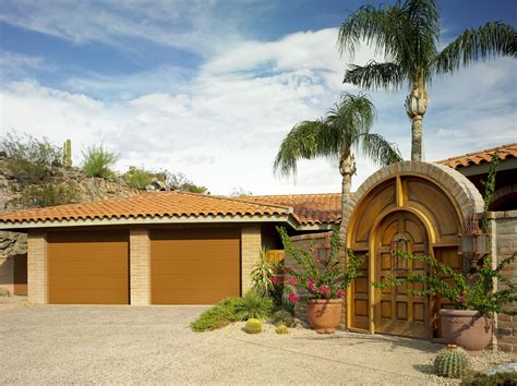 Amarr Ribbed Panel garage door custom painted by the homeowner. Available in Heritage™, Lincoln ...