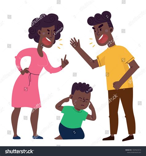 Family Conflict Scene Vector Flat Illustration Stock Vector (Royalty Free) 1507023410 | Shutterstock