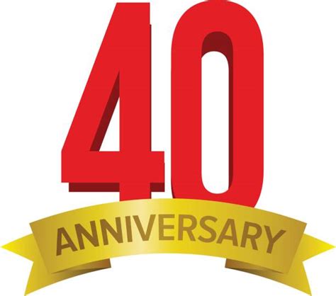 40th Anniversary Clip Art, Vector Images & Illustrations - iStock