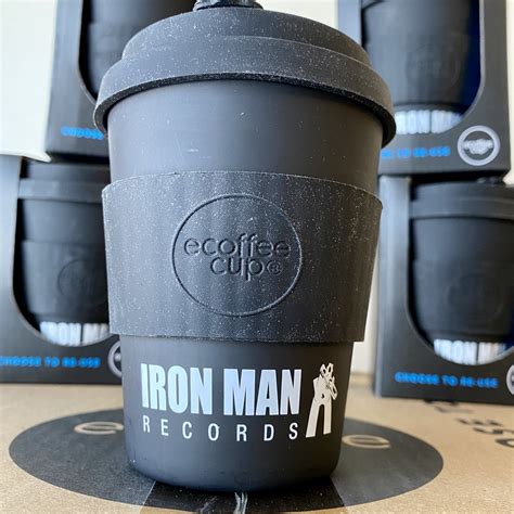 Iron Man Records Reusable Bamboo Coffee Cup - Ecoffee Cup … | Flickr