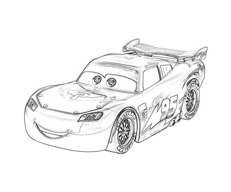 Free Printable Lightning McQueen Coloring Pages for Kids - Best ...