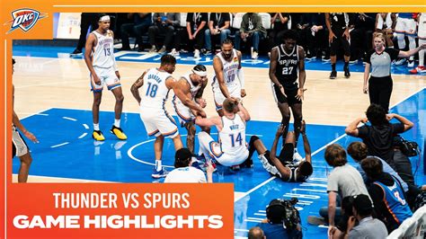 OKC Thunder vs San Antonio Spurs | Preseason | Game Highlights ...