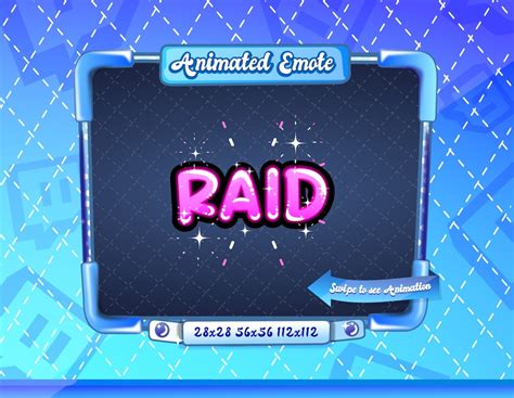 ANIMATED STATIC EMOTE Raid, Raid Emote, Animated Raid Emote, Raid V9 Sparkle Emote, Raid Emote ...