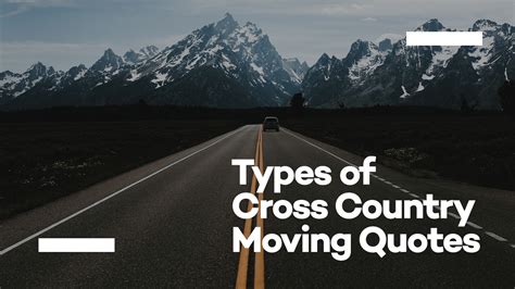 Types of Cross Country Moving Quotes | Cheap Moving Company Estimates ...