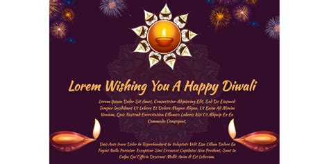 Diwali Design Poster Template | Figma