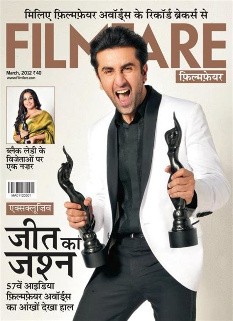 Ranbir Kapoor Latest Photoshoot for Filmfare Magazine March 2012 Hindi Edition ~ Bollywood ...