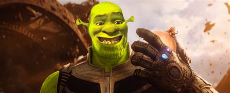 SHREKOS from Infinity Swamp | Thanos Edits | Know Your Meme