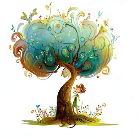 Whimsical Tree Royalty Free SVG, Cliparts, Vectors, And Stock - Clip ...