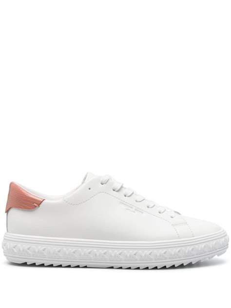 Michael Michael Kors logo-embossed Leather Sneakers | White | FARFETCH