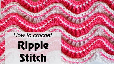 Easy Ripple Stitch Crochet Pattern