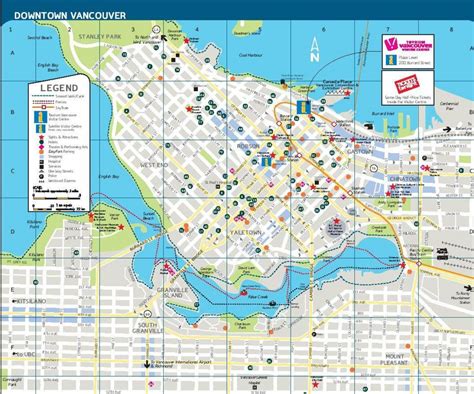 Map of downtown vancouver streets - Street map of downtown vancouver bc (British Columbia - Canada)