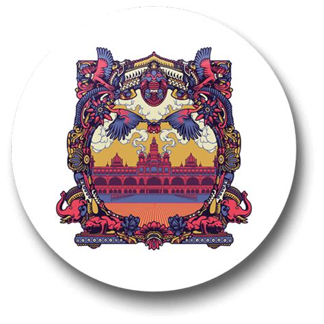 Mysuru Palace Badge - Just Stickers : Just Stickers