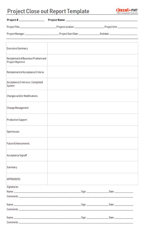 Project close out report template Project Management - Project Management | Small Business Guide