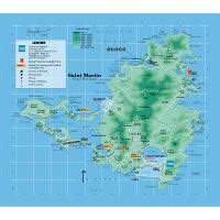 Large detailed tourist map of Sint Maarten, Saint Martin | Saint Martin | North America ...