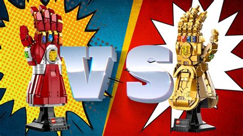 Lego Marvel Nano Gauntlet VS Infinity Gauntlet - Battle of the LEGO Gauntlets! (76223, 76191 ...