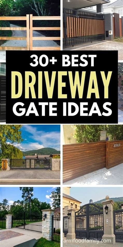 30+ Simple & Cheap Driveway Gate Ideas and Designs (Wood, Metal) Cheap Driveway Gates, Modern ...