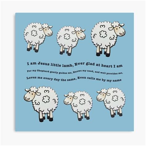 I am Jesus Little lamb Canvas Print by Shininglight14 | Canvas prints ...