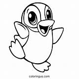 Penguin Coloring Pages Free Printable PDF sketch template
