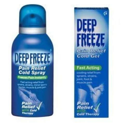 Mentholatum Deep Freeze Pain Relief Cold Spray + 100g Gel - Freezes Muscle And Joint Pain ...