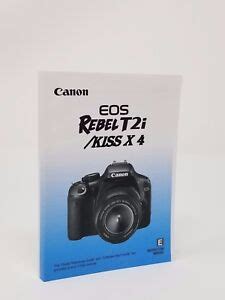 Canon Rebel T2i EOS 550D Instruction Owners Manual Book NEW ...