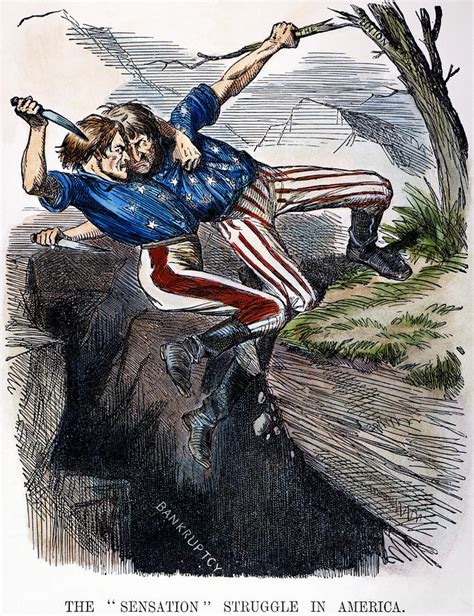 Cartoon: Civil War, 1862 by Granger