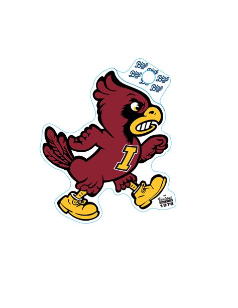 ISU Mascot Vintage Sticker - Barefoot Campus Outfitter