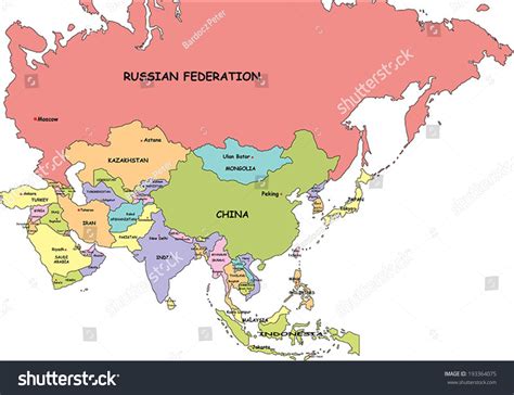 Free Printable Map Of Asia With Countries Labeled - Free Printable ...